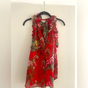 Isabel Marant 100% cotton red floral blouse